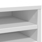 vidaXL Organizér na stôl biely 36x26x29,5 cm kompozitné drevo – Obrázok 7