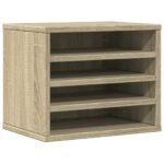 vidaXL Organizér na stôl dub sonoma 36x26x29,5 cm kompozitné drevo – Obrázok 2