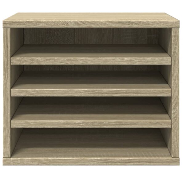 vidaXL Organizér na stôl dub sonoma 36x26x29,5 cm kompozitné drevo – Obrázok 4