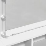 vidaXL Toaletný stolík s LED biely 80x41x134,5 cm – Obrázok 12