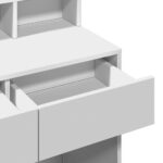 vidaXL Toaletný stolík s LED biely 80x41x134,5 cm – Obrázok 11