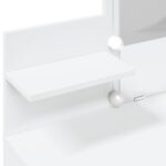 vidaXL Toaletný stolík s LED biely 100x40x130 cm – Obrázok 12