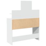 vidaXL Toaletný stolík s LED biely 100x40x130 cm – Obrázok 7