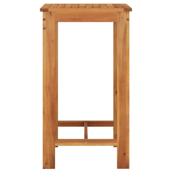 vidaXL 3-dielna záhradná barová súprava hnedá polyratan masívna akácia – Obrázok 7