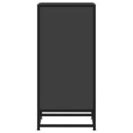 vidaXL Komoda čierna 35,5x35x76 cm kompozitné drevo a kov – Obrázok 5