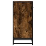 vidaXL Komoda dymový dub 35,5x35x76 cm kompozitné drevo a kov – Obrázok 6