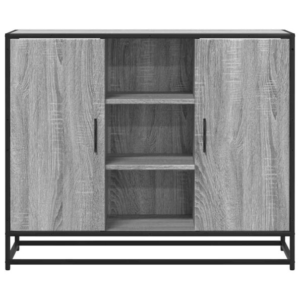 vidaXL Komoda sivý dub sonoma 92x35x76 cm kompozitné drevo – Obrázok 4