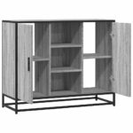 vidaXL Komoda sivý dub sonoma 92x35x76 cm kompozitné drevo – Obrázok 7