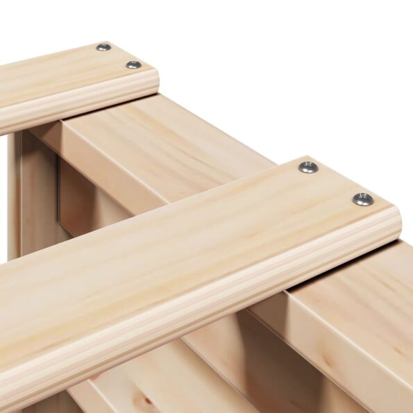 vidaXL Posteľ bez matraca 140x200 cm masívna borovica – Obrázok 7