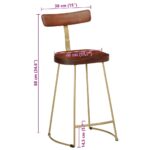 vidaXL Barové stoličky 2 ks 49x43x88 cm mangový masív – Obrázok 9