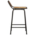 vidaXL Barové stoličky 4 ks 46x35,5x80 cm mangovníkový surový masív – Obrázok 3