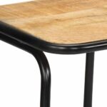 vidaXL Barové stoličky 4 ks 46x35,5x80 cm mangovníkový surový masív – Obrázok 6
