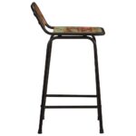 vidaXL Barové stoličky 4 ks 46x35,5x80 cm Rekultivované masívne drevo – Obrázok 3