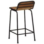 vidaXL Barové stoličky 4 ks 46x35,5x80 cm Rekultivované masívne drevo – Obrázok 4