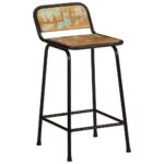 vidaXL Barové stoličky 4 ks 46x35,5x80 cm Rekultivované masívne drevo – Obrázok 10
