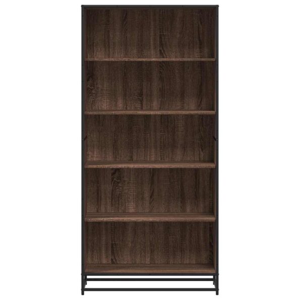 vidaXL Knižnica hnedý dub 80,5x35x170,5 cm kompozitné drevo – Obrázok 4