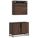 vidaXL 2-dielna sada kúpeľňového nábytku, hnedý dub, kompozitné drevo – Obrázok 7