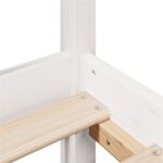 vidaXL Posteľ bez matraca biela 140x190 cm masívna borovica – Obrázok 10