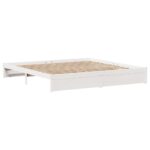 vidaXL Posteľ bez matraca biela 180x200 cm masívna borovica – Obrázok 7