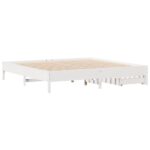 vidaXL Posteľ bez matraca biela 180x200 cm masívna borovica – Obrázok 8