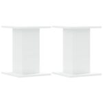 vidaXL Stojany na reproduktor 2 ks biele 30x30x40 cm kompozitné drevo – Obrázok 2