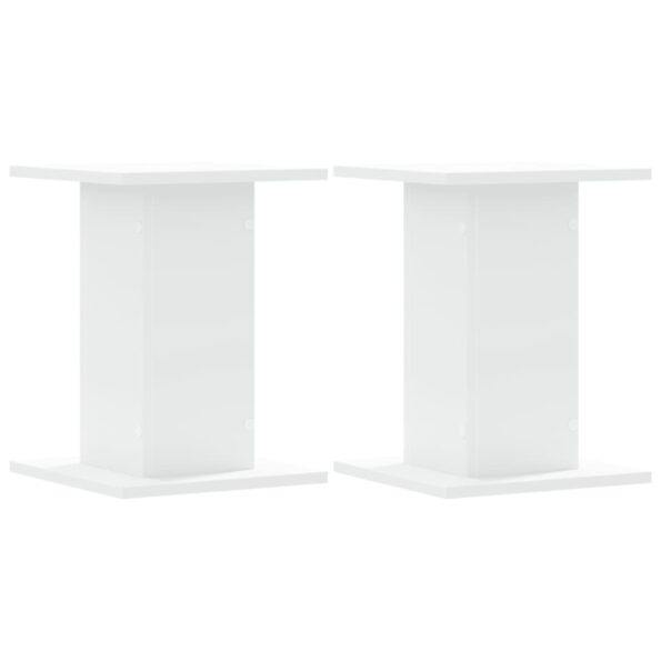 vidaXL Stojany na reproduktor 2 ks biele 30x30x40 cm kompozitné drevo – Obrázok 2