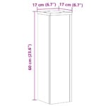 vidaXL Stojany na rastliny 2 ks dub sonoma 17x17x60cm kompozitné drevo – Obrázok 10