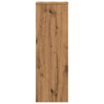 vidaXL Stojany na rastliny dub artisan 33x33x100 cm kompozitné drevo – Obrázok 5