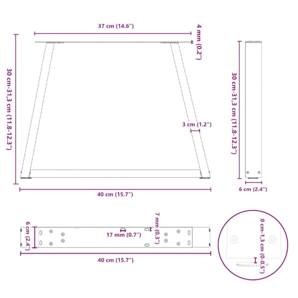 VXL8721102956928_g_en_hd_10.jpg vidaXL Nohy jedálenského stola V-Shape 2 ks Prírodná oceľ – Obrázok 11