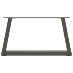 vidaXL Nohy konferenčného stolíka v tvare V, 2 ks, antracitové, 70 x (30-31,3) cm, oceľ – Obrázok 5