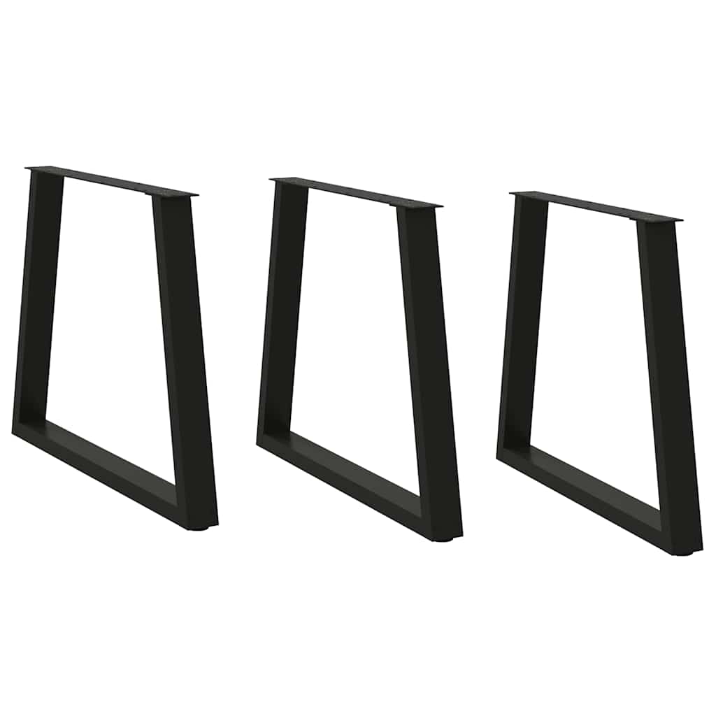 VXL8721102957499_a_en_hd_1.jpg vidaXL Nohy k jedálenskému stolu v tvare V, 3 ks, čierne, 70 x (72-73,3) cm, oceľové – Obrázok 1