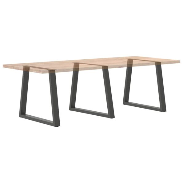 vidaXL Nohy jedálenského stola V-Shape 3 ks Antracit 80x(72-73,3) cm – Obrázok 8