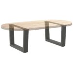 vidaXL Nohy konferenčného stolíka v tvare V, 2 ks, antracitové, 60 x (30-31,3) cm, oceľ – Obrázok 8