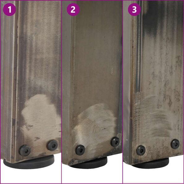 vidaXL Nohy jedálenského stola V-Shape 2 ks Prírodná oceľ – Obrázok 10