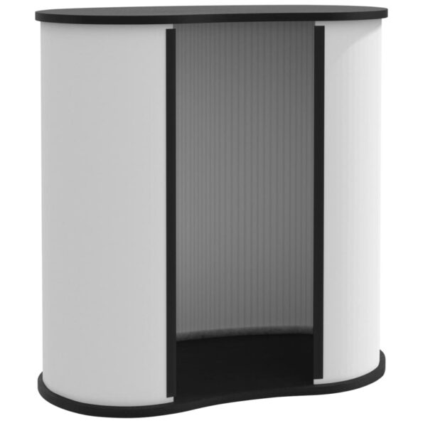 vidaXL Výstavný pult skladací 90x48x93 cm kompozitné drevo – Obrázok 2