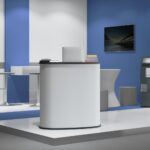 vidaXL Výstavný pult skladací 90x48x93 cm kompozitné drevo – Obrázok 3