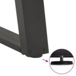 vidaXL Nohy jedálenského stola v tvare U 2 ks Antracit 80x(72-73) cm – Obrázok 9