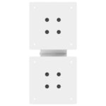 vidaXL Nohy konferenčného stolíka X-Shaped 2 ks Biela 40x(30-31) cm – Obrázok 7