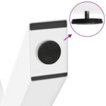 vidaXL Nohy konferenčného stolíka X-Shaped 2 ks Biela 40x(30-31) cm – Obrázok 9