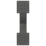 vidaXL Nohy konferenčného stolíka X-Shaped 2 ks Antracit 50x(30-31) cm – Obrázok 7