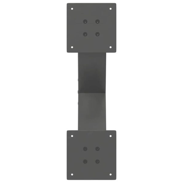 vidaXL Nohy konferenčného stolíka X-Shaped 2 ks Antracit 50x(30-31) cm – Obrázok 7