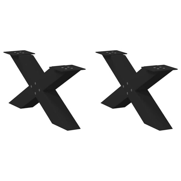 VXL8721158316042_a_en_hd_1.jpg vidaXL Nohy konferenčného stolíka X-Shaped 2 ks Čierna 70x(30-31) cm – Obrázok 1