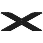 vidaXL Nohy konferenčného stolíka X-Shaped 2 ks Čierna 70x(30-31) cm – Obrázok 5