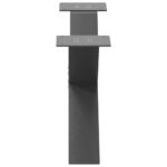 vidaXL Nohy konferenčného stolíka X-Shaped 2 ks Antracit 70x(30-31) cm – Obrázok 6