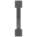 vidaXL Nohy konferenčného stolíka X-Shaped 2 ks Antracit 70x(30-31) cm – Obrázok 7