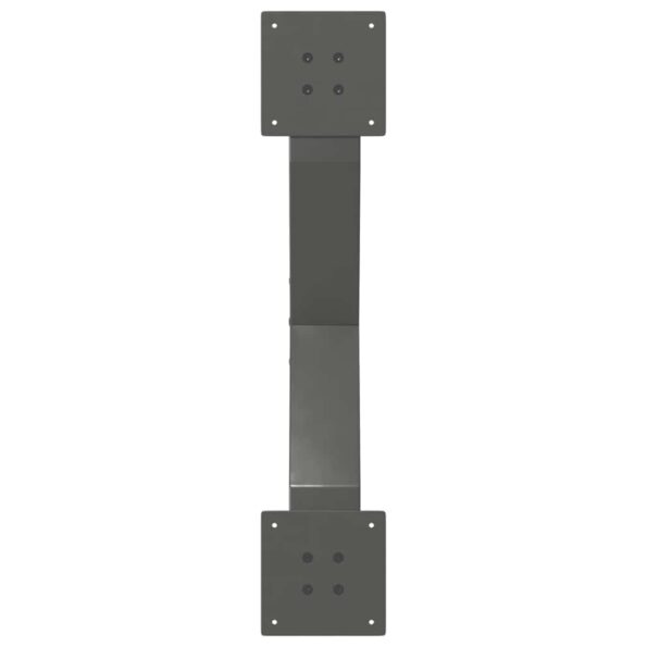 vidaXL Nohy konferenčného stolíka X-Shaped 2 ks Antracit 70x(30-31) cm – Obrázok 7