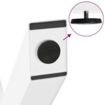 vidaXL Nohy konferenčného stolíka X-Shaped 2 ks Biela 70x(42-43) cm – Obrázok 9