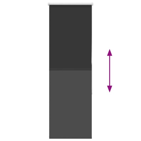 vidaXL roleta Blackout Black 55x150 cm Šírka látky 50,7 cm Polyester – Obrázok 5