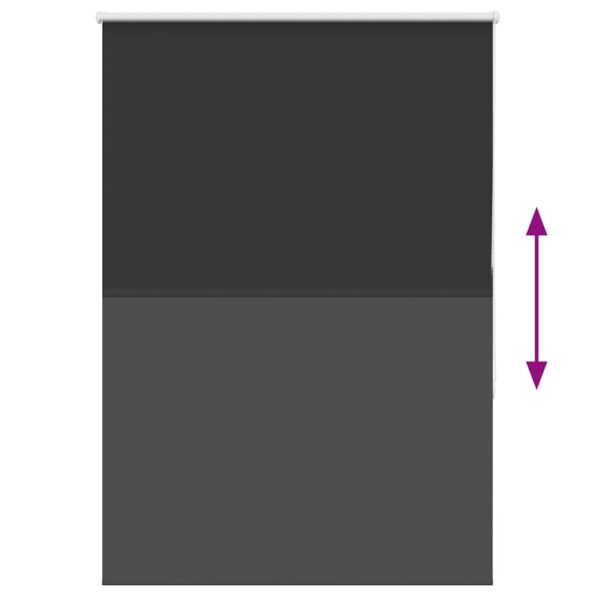 vidaXL Roleta Zatemnenie Čierna 100x150cm Šírka látky 95,7cm Polyester – Obrázok 5