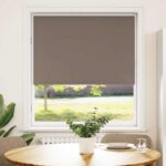 vidaXL Roleta zatemnenie Coffee 100x150cm Šírka látky 95,7cm Polyester